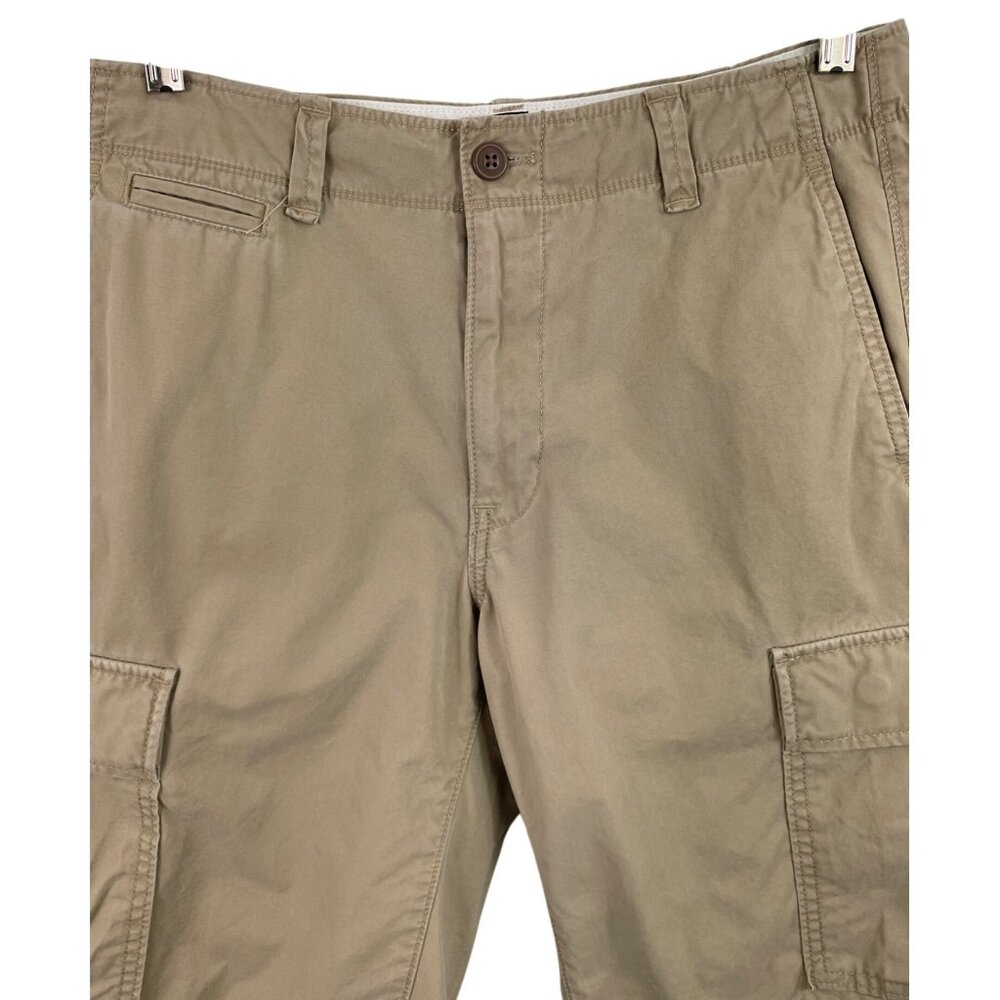 GAP Mens Khaki Flat Front Cargo Shorts Size 30 - Picture 3 of 8